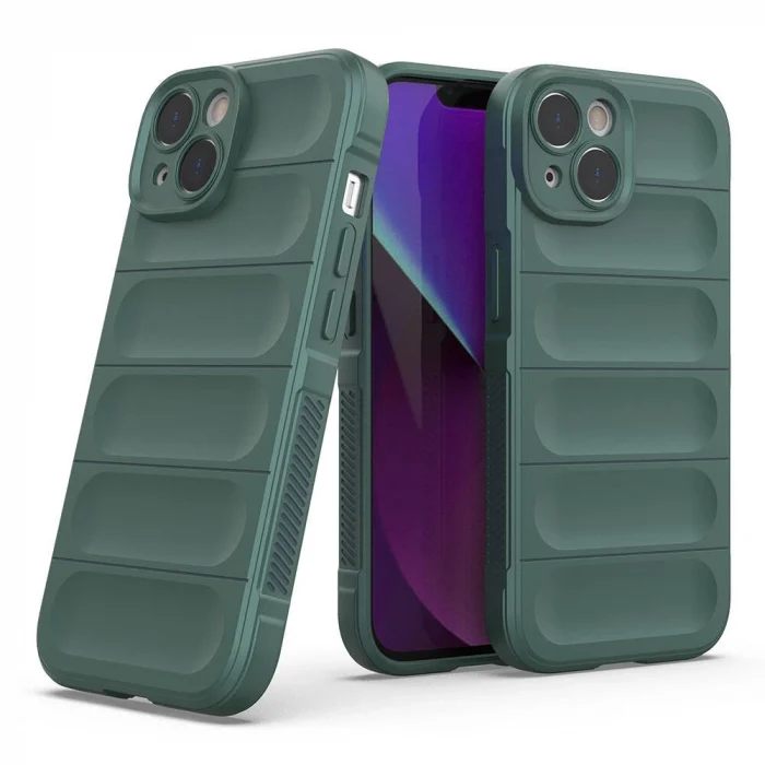 iPhone 14 Kılıf Esnek TPU Oyuklu Arka Yüzey Tasarımlı Etnik Silikon Kapak