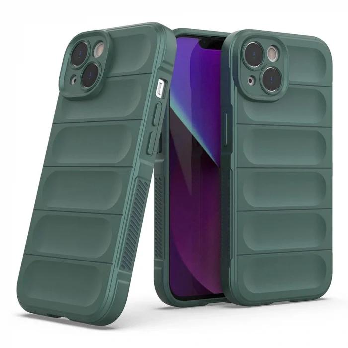 iPhone 14 Kılıf Esnek TPU Oyuklu Arka Yüzey Tasarımlı Etnik Silikon Kapak