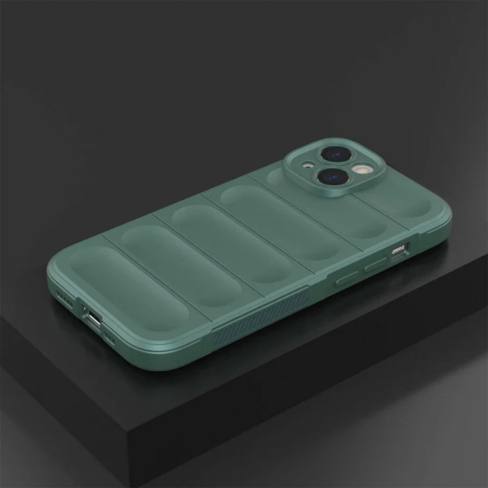 iPhone 14 Kılıf Esnek TPU Oyuklu Arka Yüzey Tasarımlı Etnik Silikon Kapak