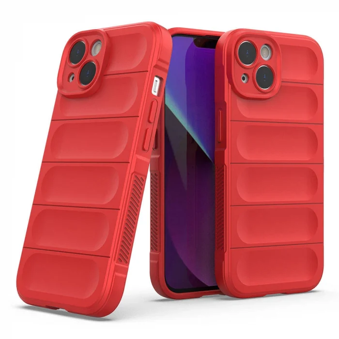 iPhone 14 Kılıf Esnek TPU Oyuklu Arka Yüzey Tasarımlı Etnik Silikon Kapak