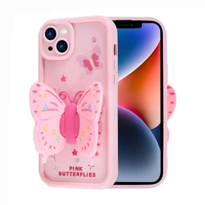 iPhone 14 Kılıf Kamera Korumalı Figür Tasarımlı Kapya Kapak
