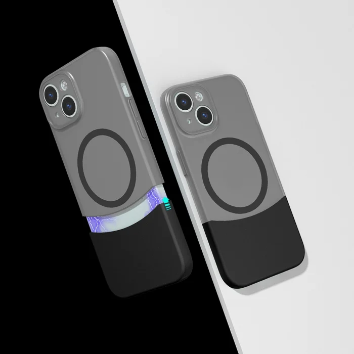 iPhone 14 Kılıf M-Safe Şarj Özellikli Mıknatıslı Duble Kapak