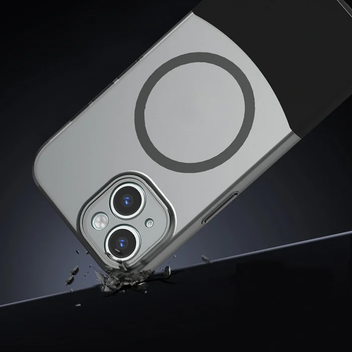 iPhone 14 Kılıf M-Safe Şarj Özellikli Mıknatıslı Duble Kapak