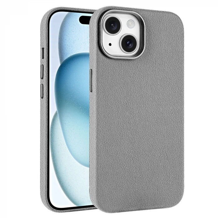 iPhone 14 Kılıf M-safe Şarj Özellikli PU Deri Adora Kapak