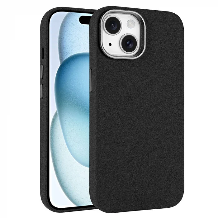 iPhone 14 Kılıf M-safe Şarj Özellikli PU Deri Adora Kapak