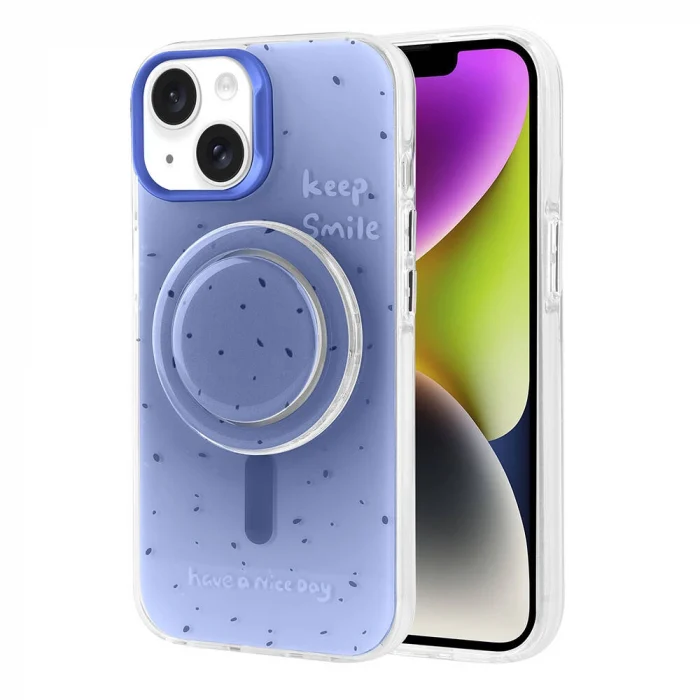 iPhone 14 Kılıf M-safe Şarj Özellikli Tak-Çıkar Pop Soketli Tiktok Kapak