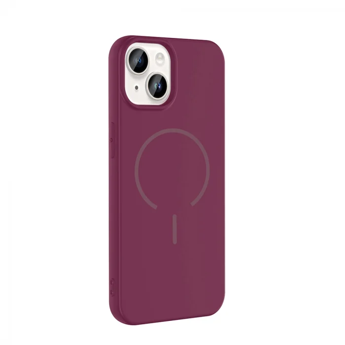 Apple iPhone 14 Kılıf M-safe Şarj Özellikli Zore Meta Kapak