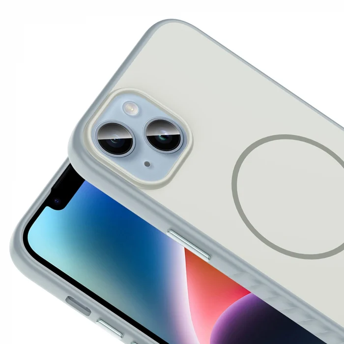 iPhone 14 Kılıf M-safe Şarj Özellikli Tea Kapak