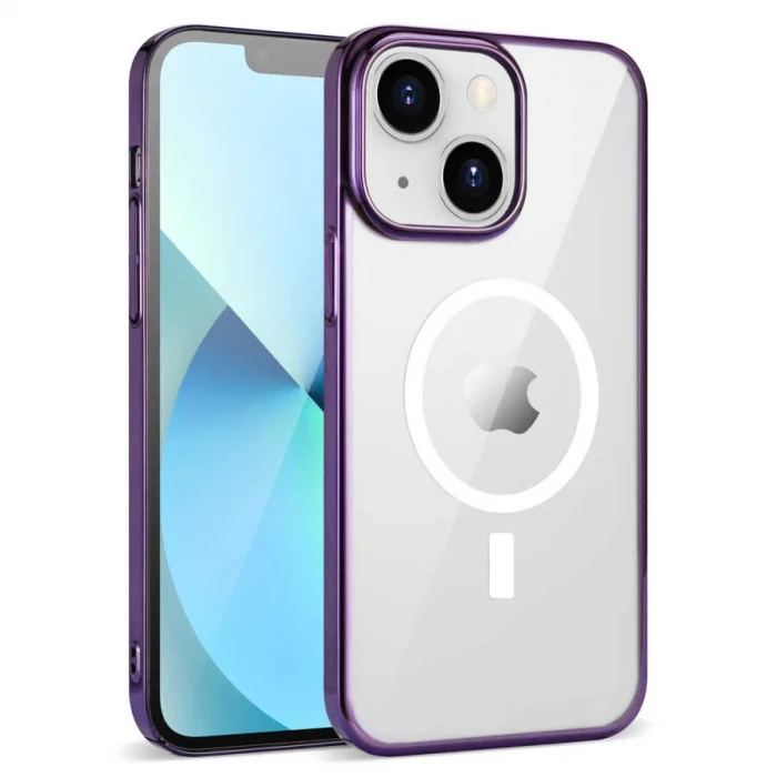 iPhone 14 Kılıf  Wireless Şarj Özellikli Pixel M-safe Kapak