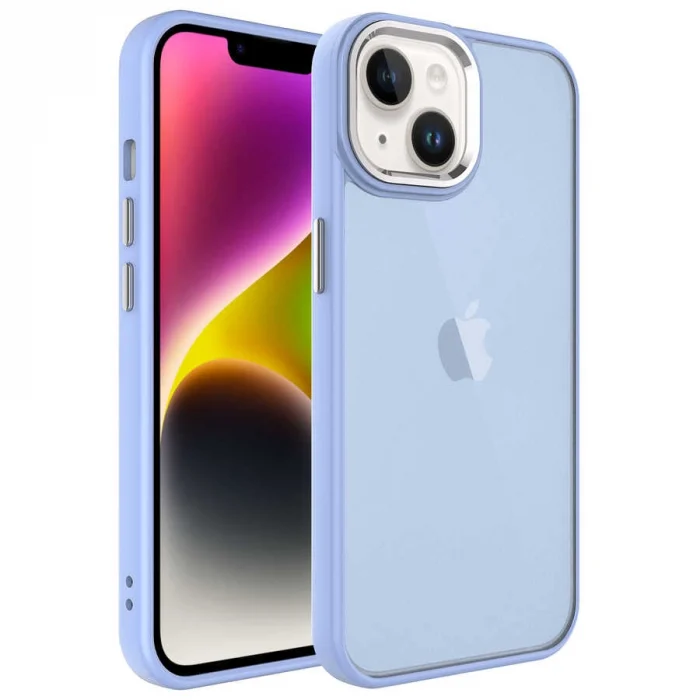 iPhone 14 Plus Kılıf Buzlu Sert PC  May Kapak