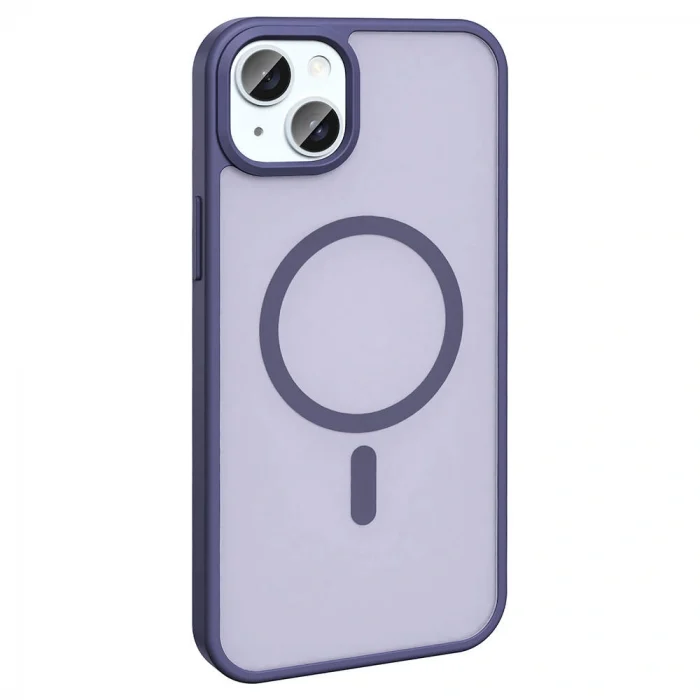 iPhone 14 Plus Kılıf M-safe Şarj Özellikli Mat Arka Yüzey Sio Kapak