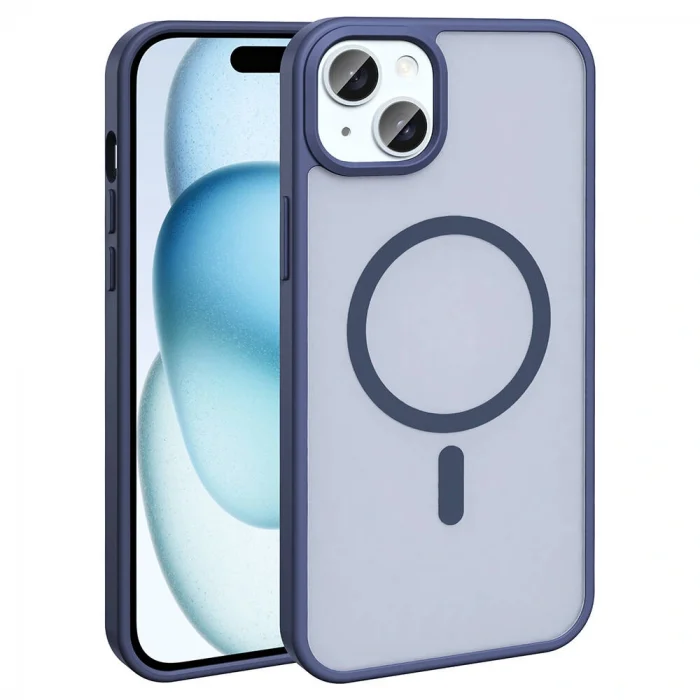 iPhone 14 Plus Kılıf M-safe Şarj Özellikli Mat Arka Yüzey Sio Kapak