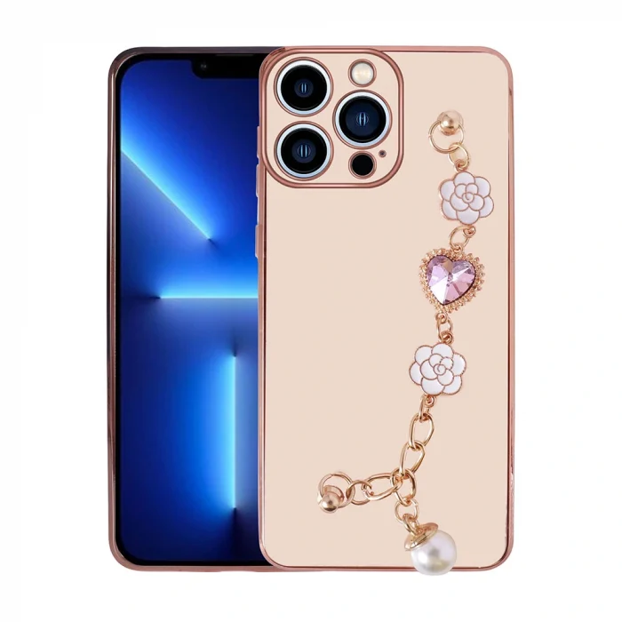 iPhone 14 Pro Kılıf El Tutamaçlı Kamera Korumalı Taka Silikon Kapak