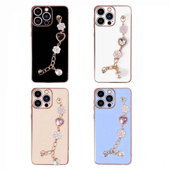 iPhone 14 Pro Kılıf El Tutamaçlı Kamera Korumalı Taka Silikon Kapak