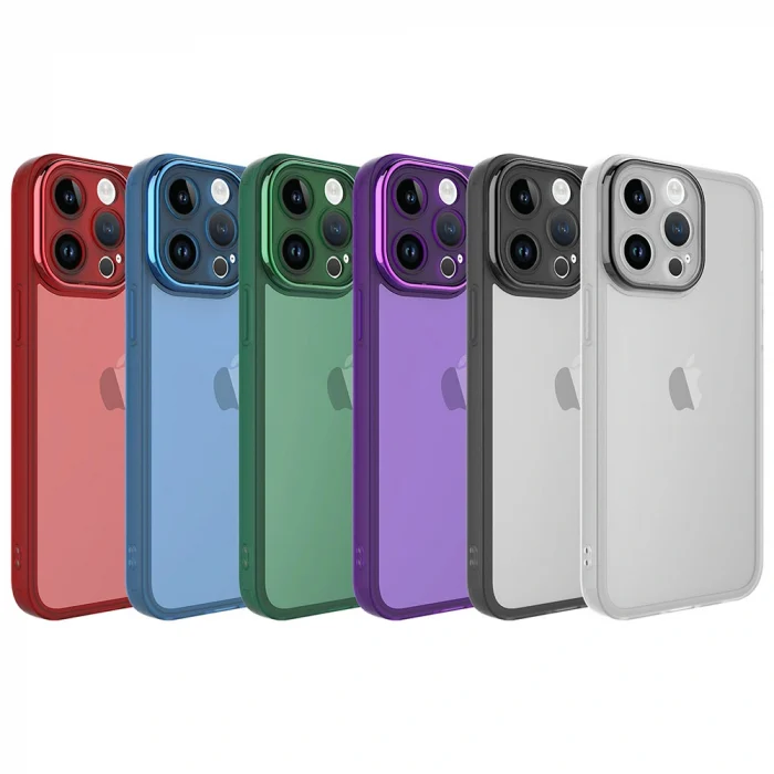 iPhone 14 Pro Kılıf Kamera Korumalı Transparan Post Kapak