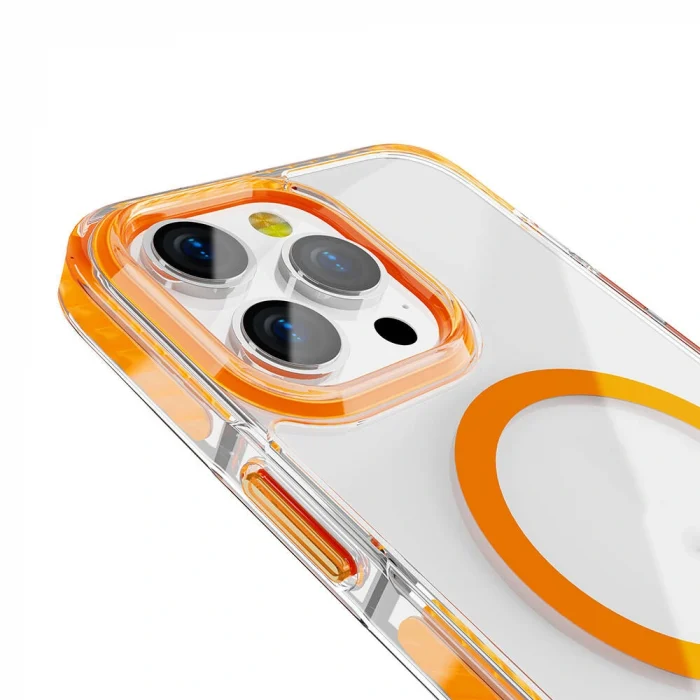 iPhone 14 Pro Kılıf M-safe Şarj Özellikli Airbagli Takılabilir Askı Aparatlı Nana Kapak