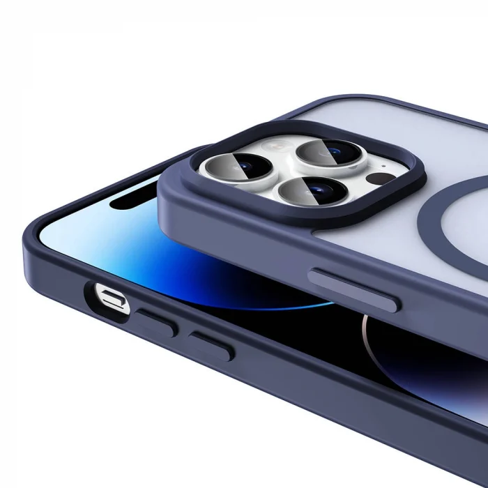 iPhone 14 Pro Kılıf M-safe Şarj Özellikli Mat Arka Yüzey Sio Kapak