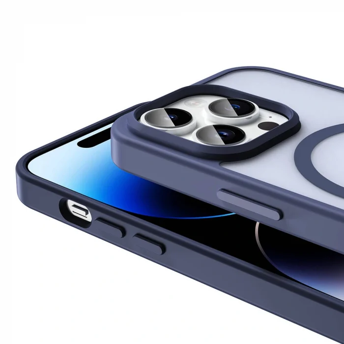 iPhone 14 Pro Kılıf M-safe Şarj Özellikli Mat Arka Yüzey Sio Kapak