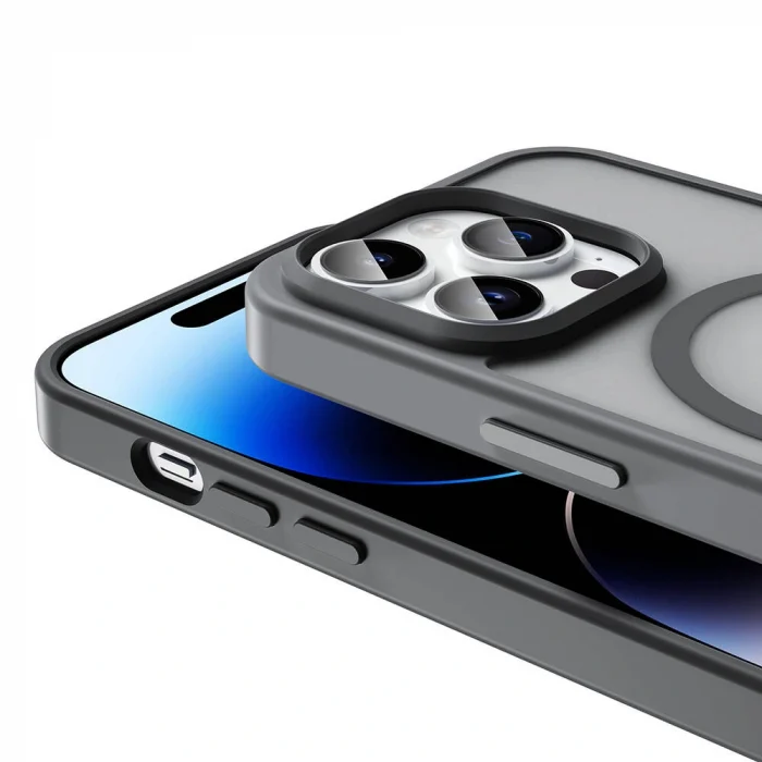 iPhone 14 Pro Kılıf M-safe Şarj Özellikli Mat Arka Yüzey Sio Kapak