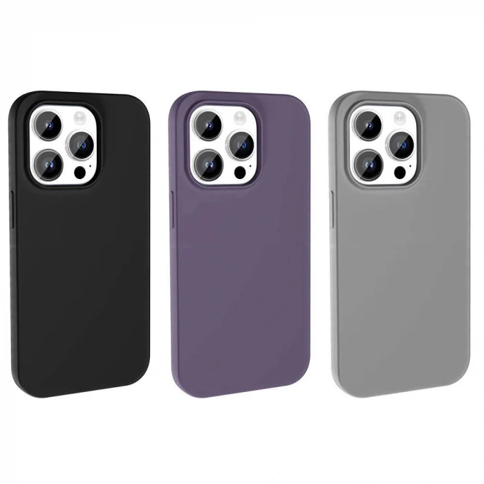 iPhone 14 Pro Kılıf M-safe Şarj Özellikli Sıvı Teknolojili Silinebilir Sert Kivi Kapak