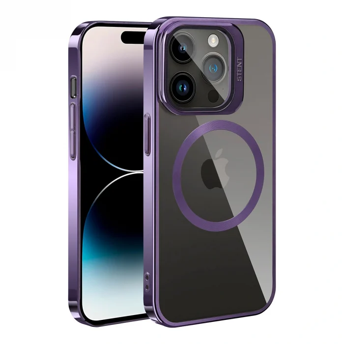 iPhone 14 Pro Kılıf M-safe Şarj Özellikli Standlı Klon Kapak