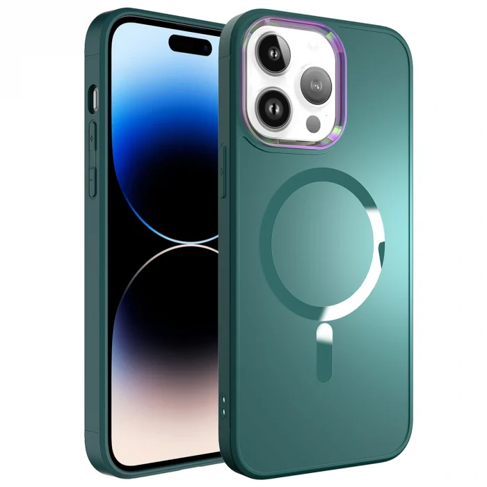 iPhone 14 Pro Kılıf M-safe Wireless Şarj Özellikli Stil Kapak