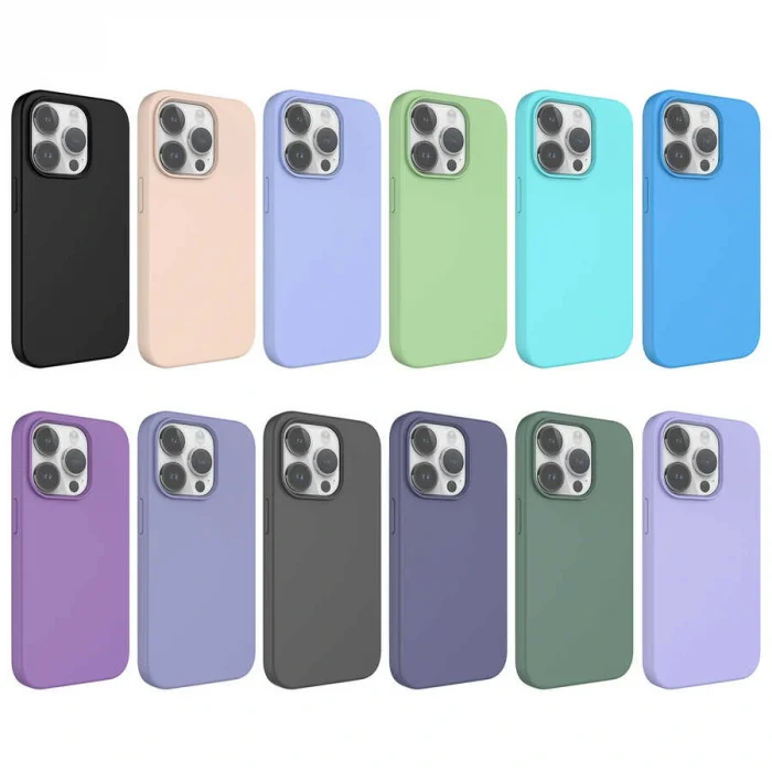 iPhone 14 Pro Kılıf Sıvı Teknolojili Silinebilir Sert Kivi Kapak