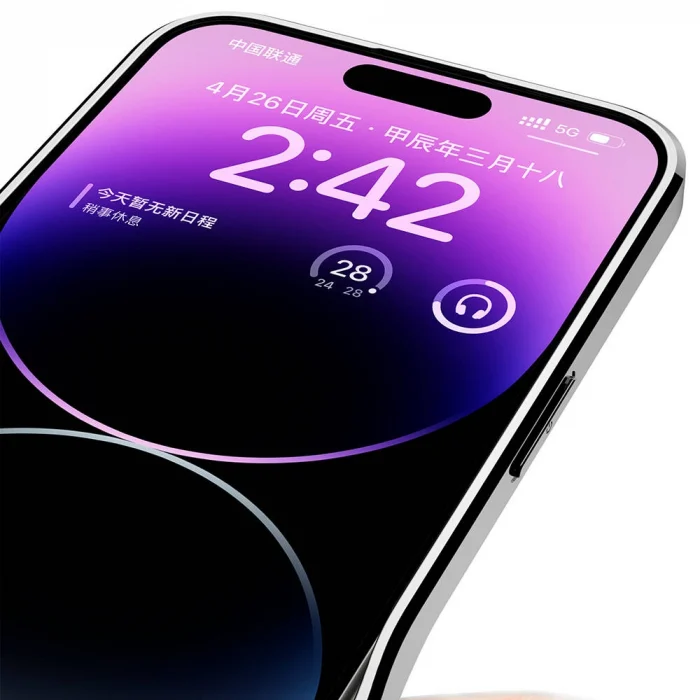 iPhone 14 Pro Kılıf Ultra İnce Kamera Korumalı PC + Deri Arka Yüzey X-Pro Kapak