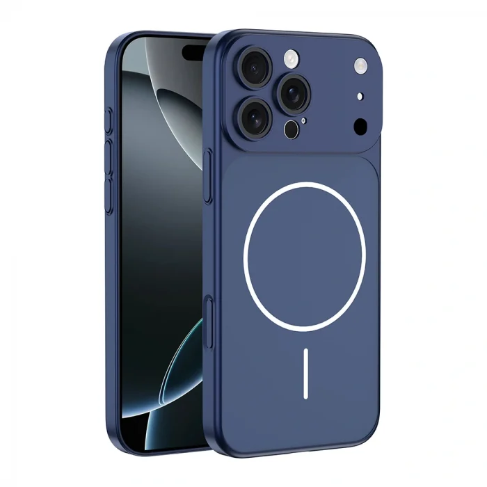 Apple iPhone 14 Pro Kılıf Zore M-Safe Şarj Özellikli Kamera Korumalı Spark Kapak