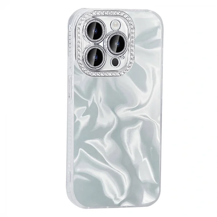 iPhone 14 Pro Max Kılıf Airbagli Parlak Taş Detay Tasarımlı Esila Kapak