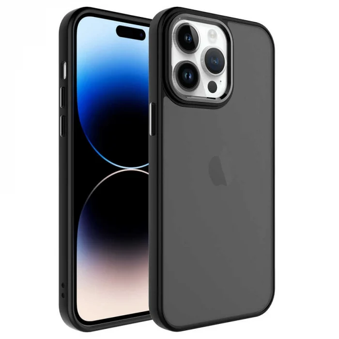iPhone 14 Pro Max Kılıf Buzlu Sert PC  May Kapak