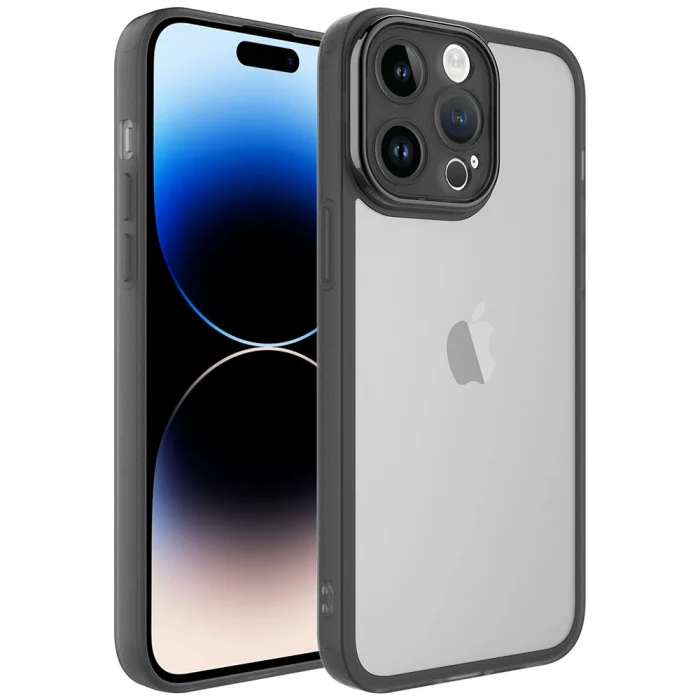 iPhone 14 Pro Max Kılıf Kamera Korumalı Transparan Post Kapak