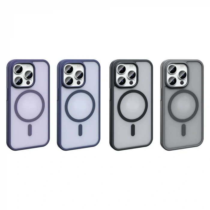 iPhone 14 Pro Max Kılıf M-safe Şarj Özellikli Mat Arka Yüzey Sio Kapak