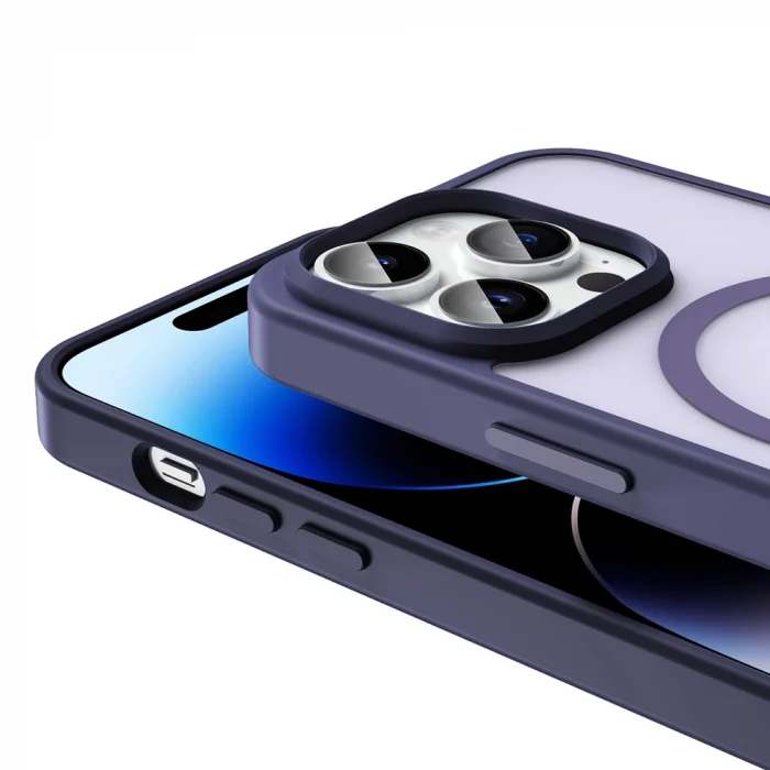 iPhone 14 Pro Max Kılıf M-safe Şarj Özellikli Mat Arka Yüzey Sio Kapak