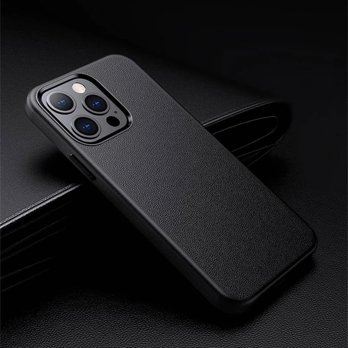 iPhone 14 Pro Max Kılıf M-safe Şarj Özellikli PU Deri Adora Kapak