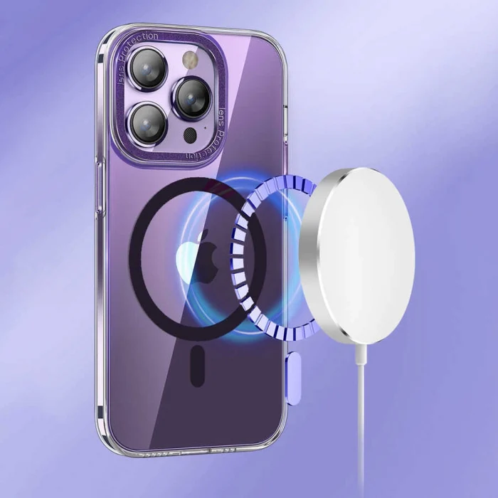 iPhone 14 Pro Max Kılıf M-safe Şarj Özellikli Sert PC  Fuya Kapak