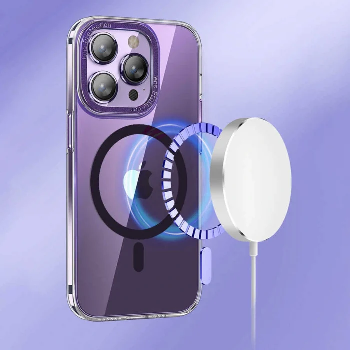 iPhone 14 Pro Max Kılıf M-safe Şarj Özellikli Sert PC Fuya Kapak