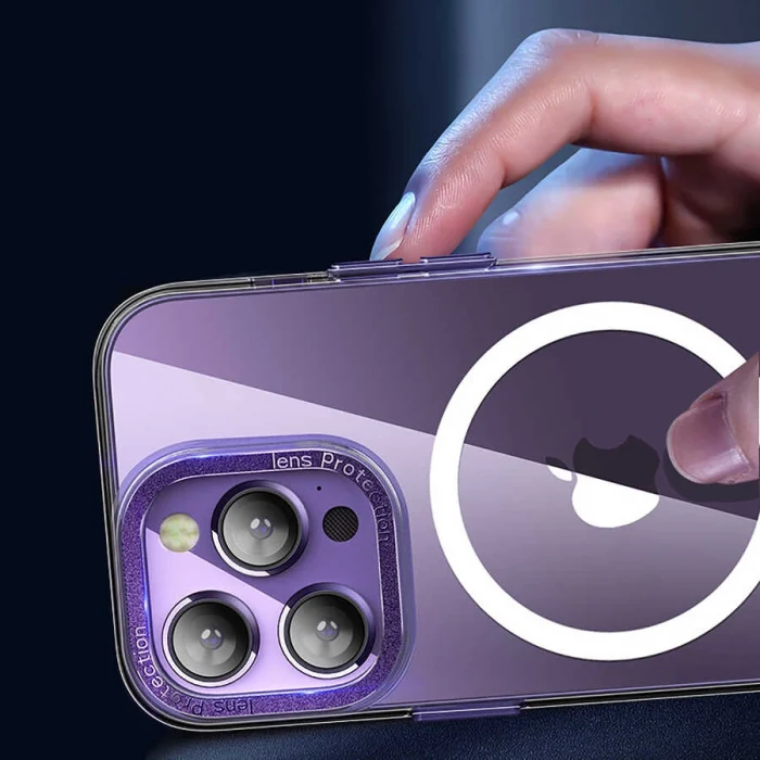 iPhone 14 Pro Max Kılıf M-safe Şarj Özellikli Sert PC  Fuya Kapak