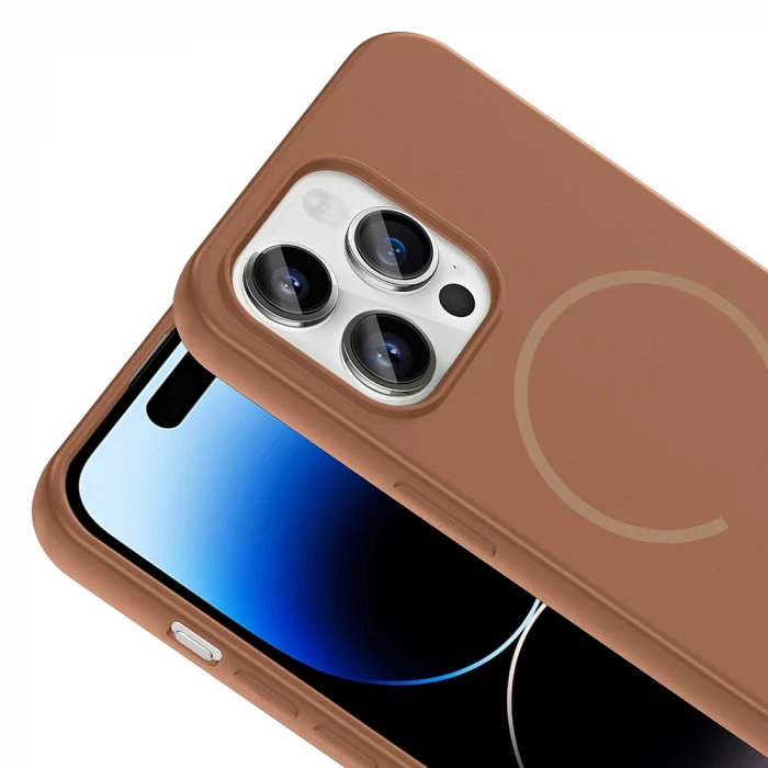 Apple iPhone 14 Pro Max Kılıf M-safe Şarj Özellikli Zore Meta Kapak