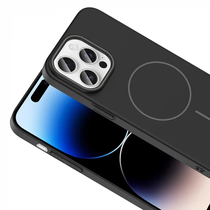 iPhone 14 Pro Max Kılıf M-safe Şarj Özellikli Ruby Sert Kapak