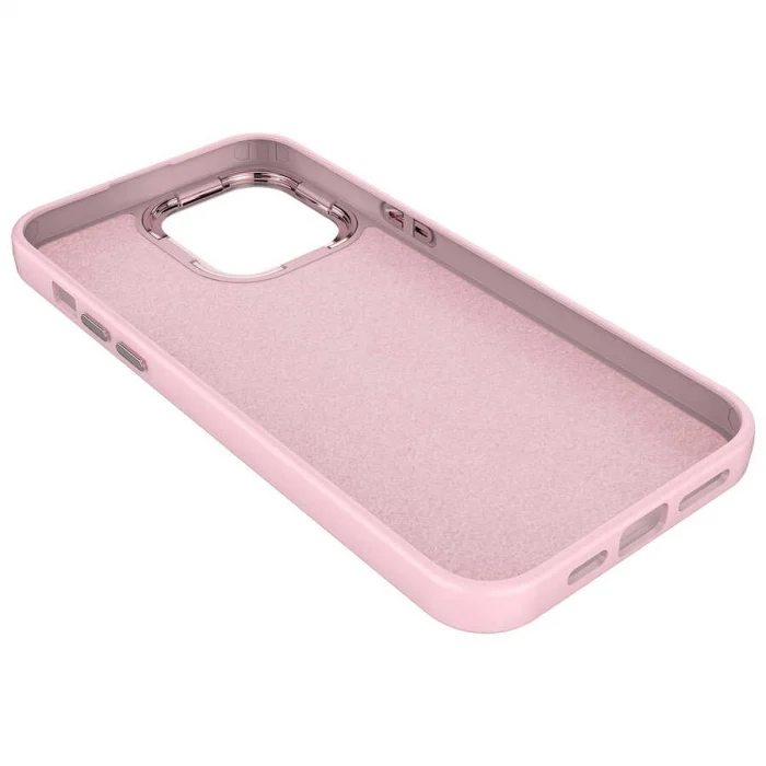 iPhone 14 Pro Max Kılıf Metal Çerçeve ve Buton Tasarımlı Silikon  Luna Kapak