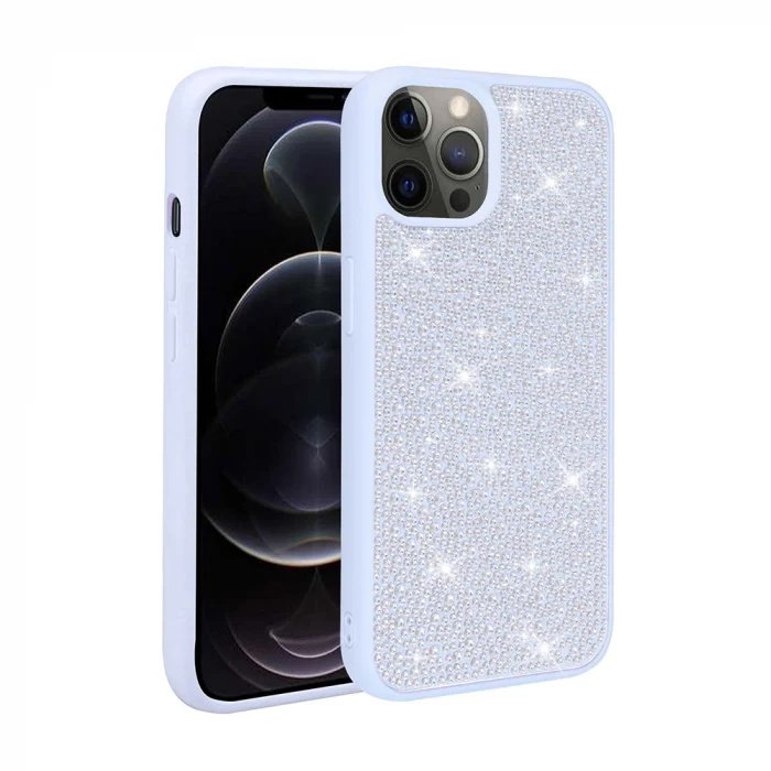 iPhone 14 Pro Max Kılıf Parlak Taşlı Tasarım Ston Kapak