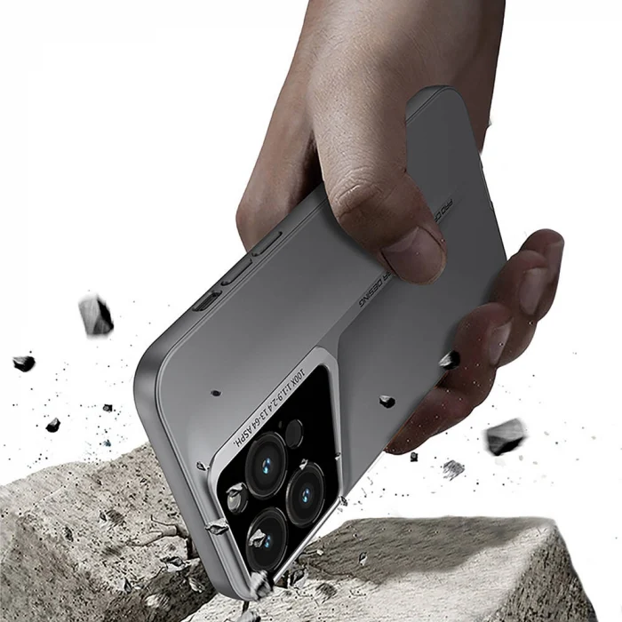 iPhone 14 Pro Max Kılıf Ultra İnce Kamera Korumalı Sert Rubber Procase Kapak