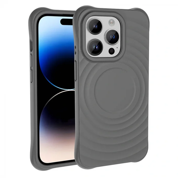 iPhone 14 Pro Max M-safe Şarj Özellikli Airbagli Mat Görünümlü Hepi Kapak