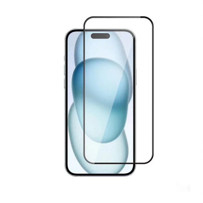 iPhone 14 Pro Max ​​​​​​​​​​​​Uyumlu 3D Rika Temperli Cam Ekran Koruyucu