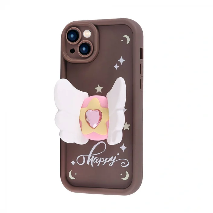 iPhone 15 Kılıf Kamera Korumalı Figür Tasarımlı Kapya Kapak