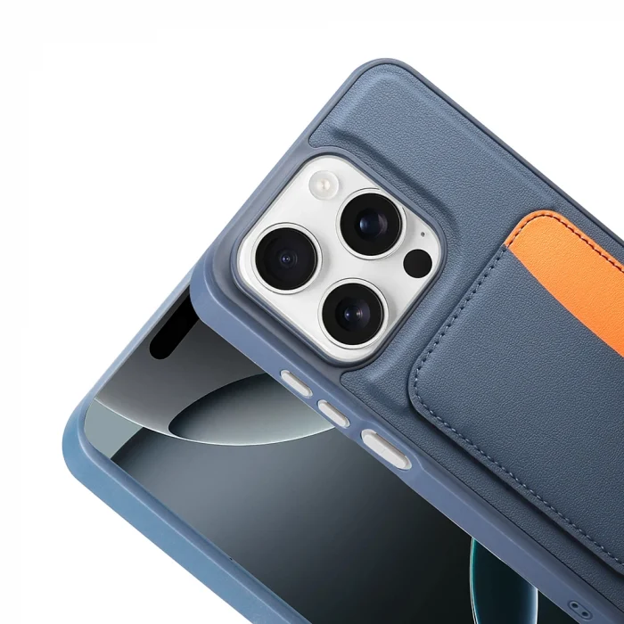 iPhone 15 Kılıf Kartlıklı X-Kart Silikon Kapak