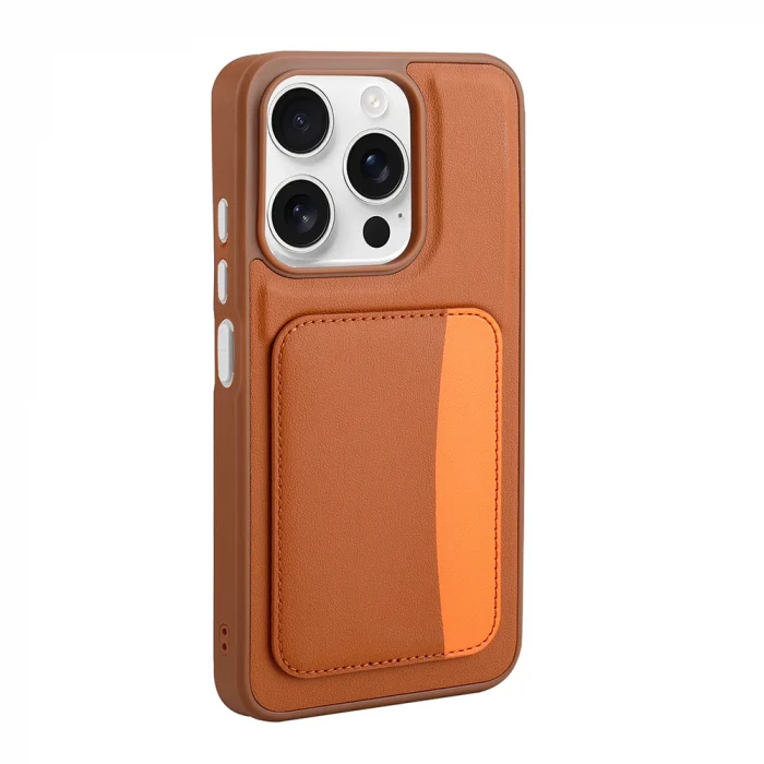 iPhone 15 Kılıf Kartlıklı X-Kart Silikon Kapak