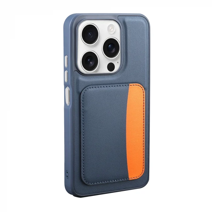 iPhone 15 Kılıf Kartlıklı X-Kart Silikon Kapak