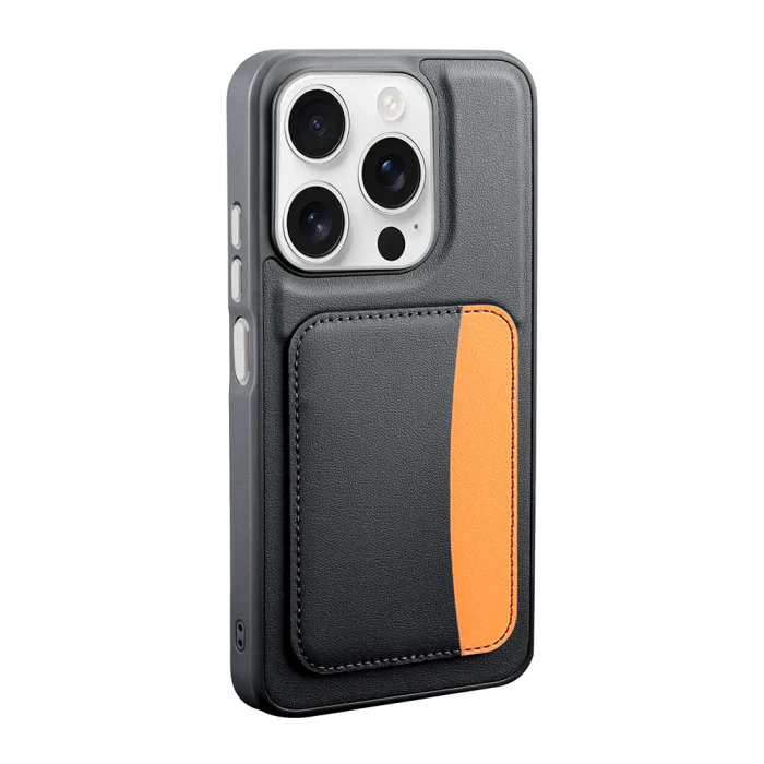 iPhone 15 Kılıf Kartlıklı X-Kart Silikon Kapak